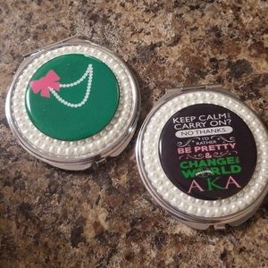 Alpha Kappa Alpha double sided compact